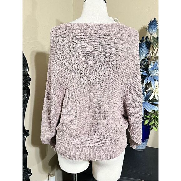 Debut Butterfly Sleeve Sweater Tan Size Small - Picture 3 of 4